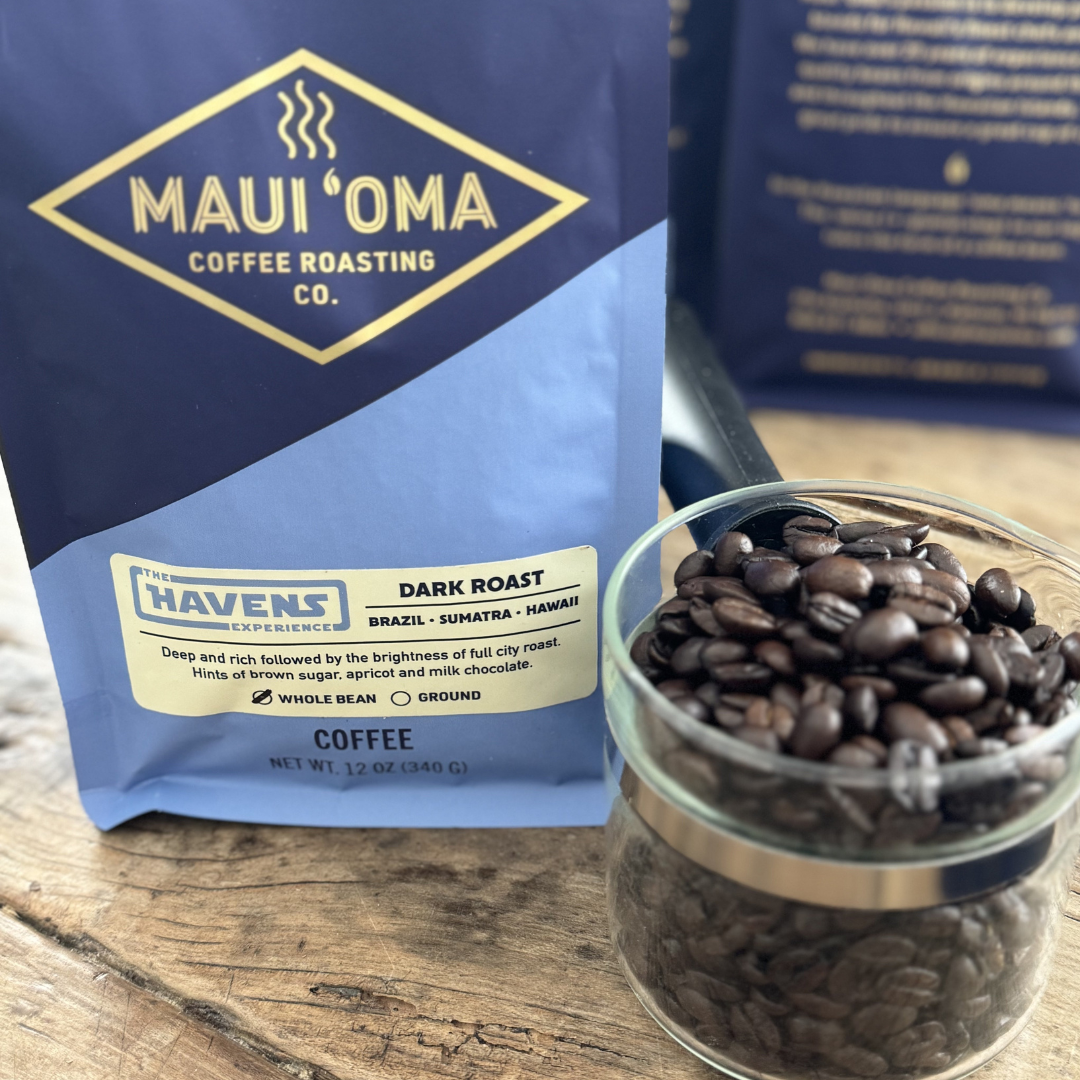 Maui 'Oma Coffee, The Havens Experience Dark Roast 12 oz.