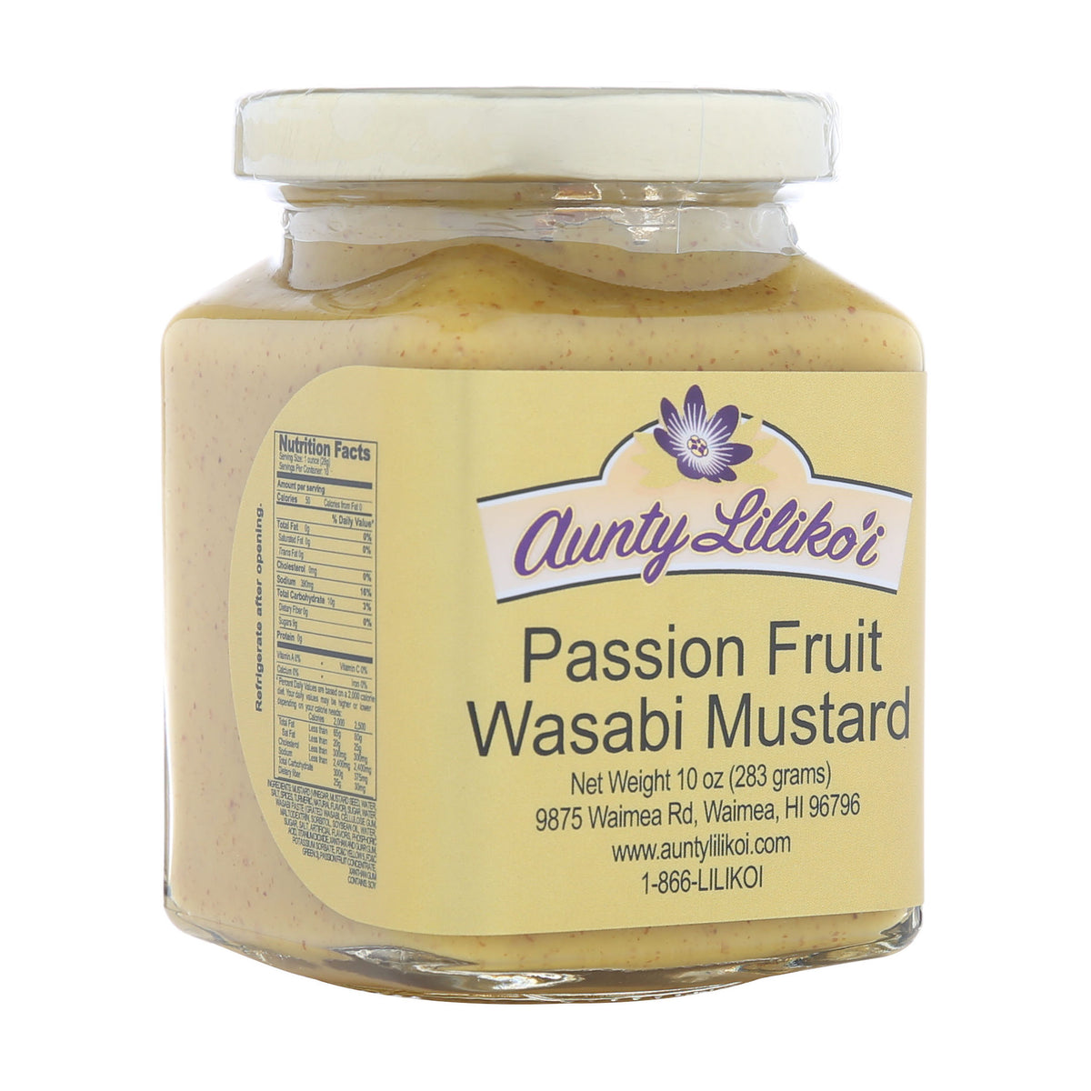 Aunty Lilikoi Passion Wasabi Mustard 10 oz. Tastes of Aloha