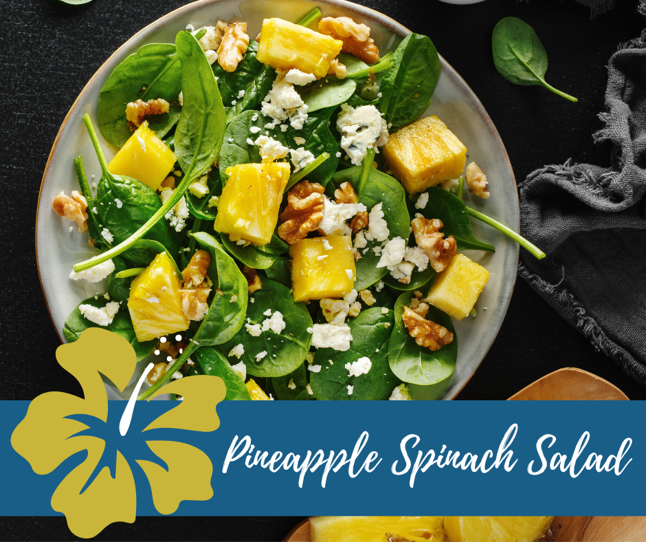 Pineapple Spinach Salad