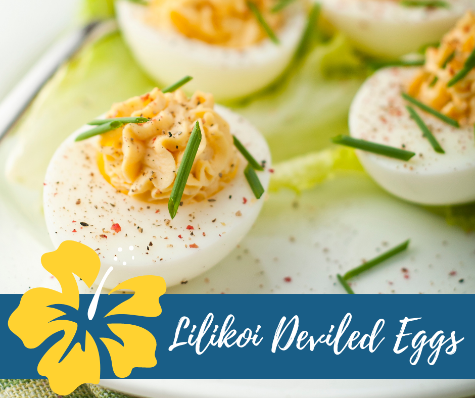Lilikoi Deviled Eggs