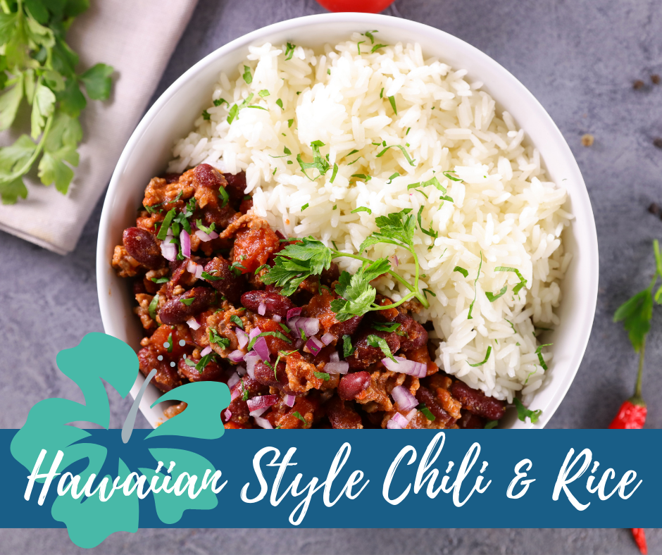 Chili Rice Gi Tag Hawaiian Style Chili & Rice | Tastes of Aloha