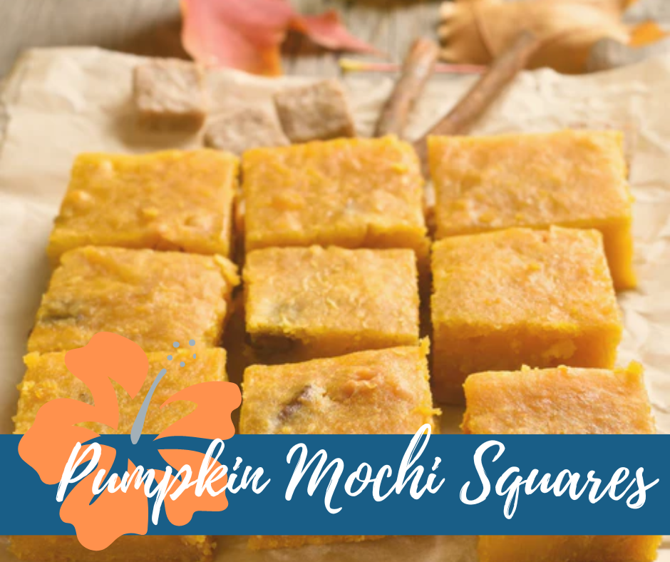 Pumpkin Mochi Squares