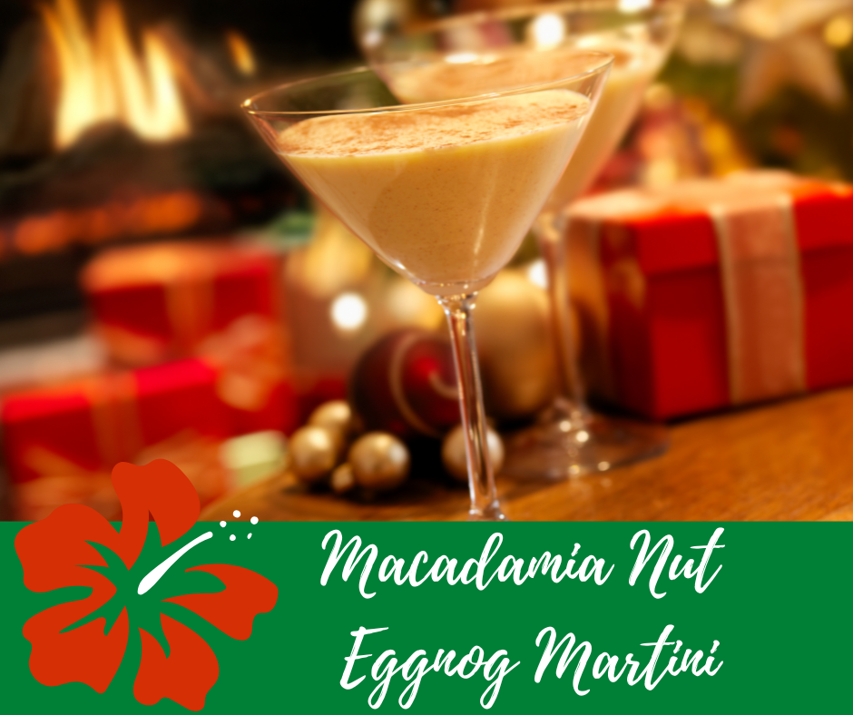 Macadamia Nut Eggnog Martini