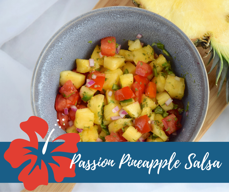 Passion Pineapple Salsa (a last minute game day treat!)