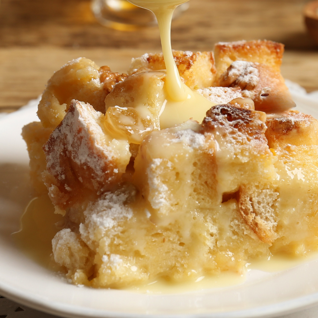 Coconut Guava Bread Pudding