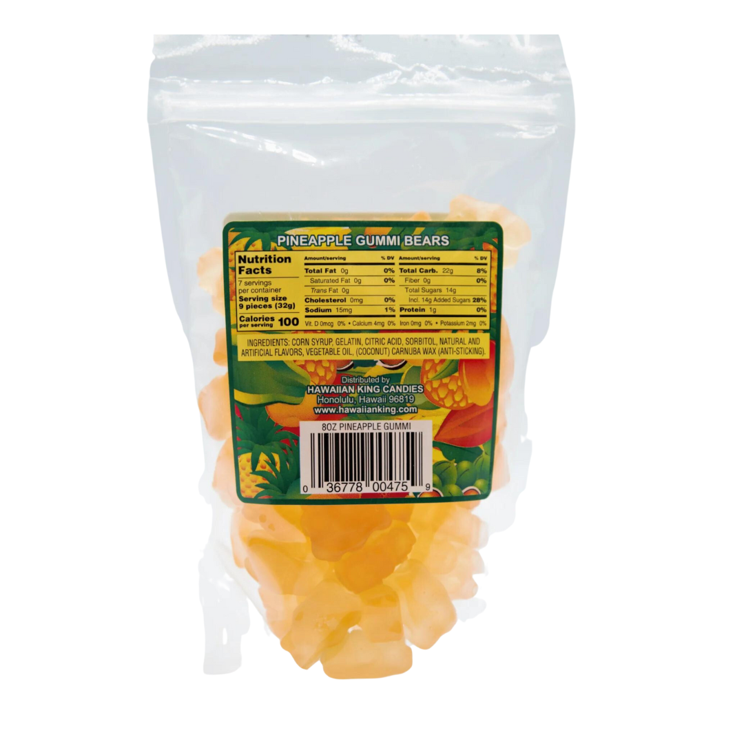 Fruits of the Islands Pineapple Gummi Bears Tastes of Aloha