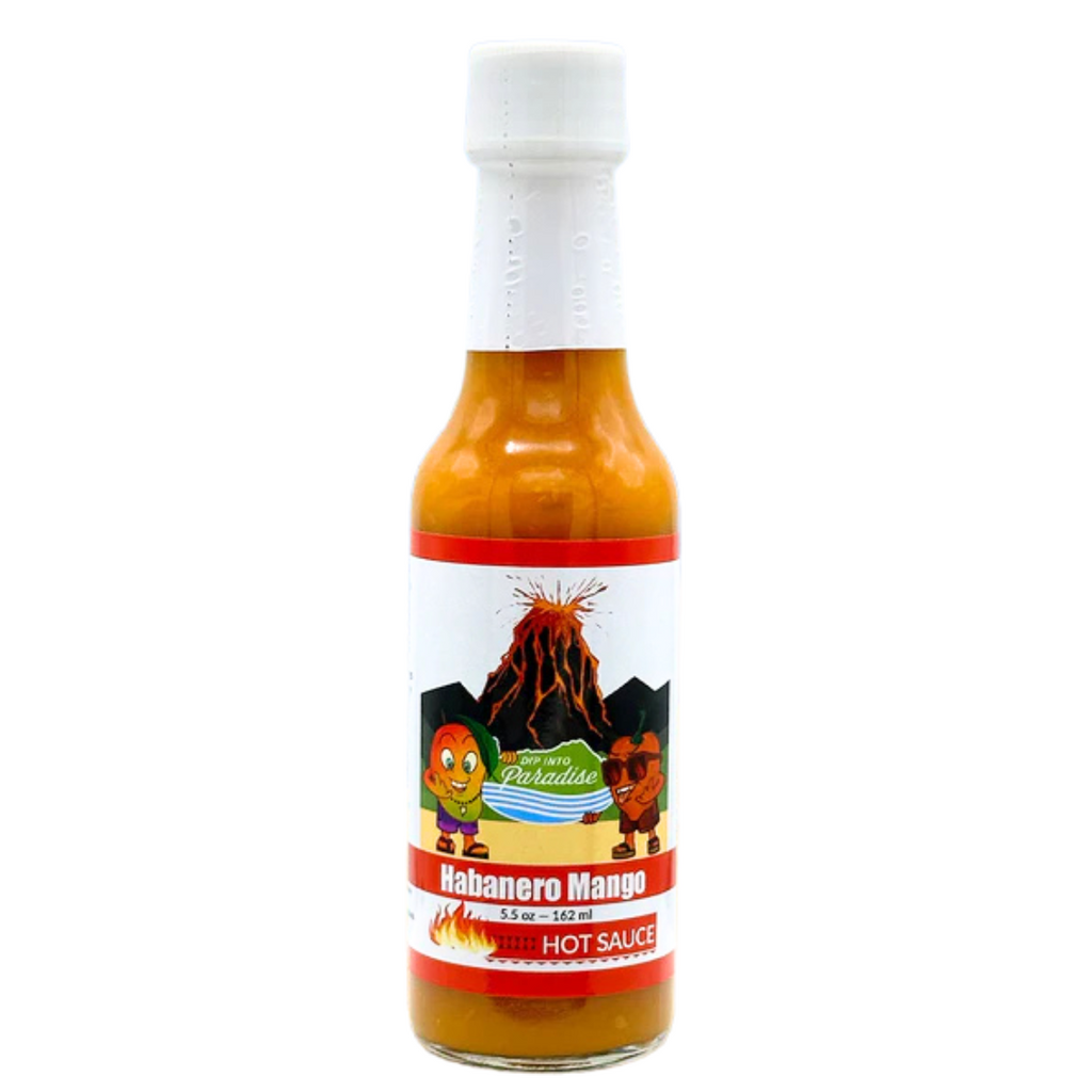 Dip into Paradise Habanero Mango Hot Sauce