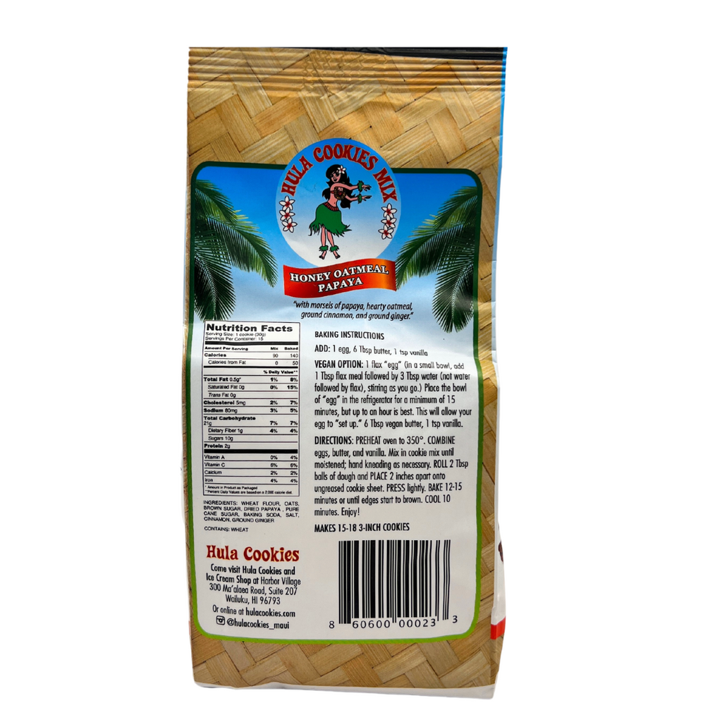 Hula Cookies Mix - Honey Oatmeal Papaya
