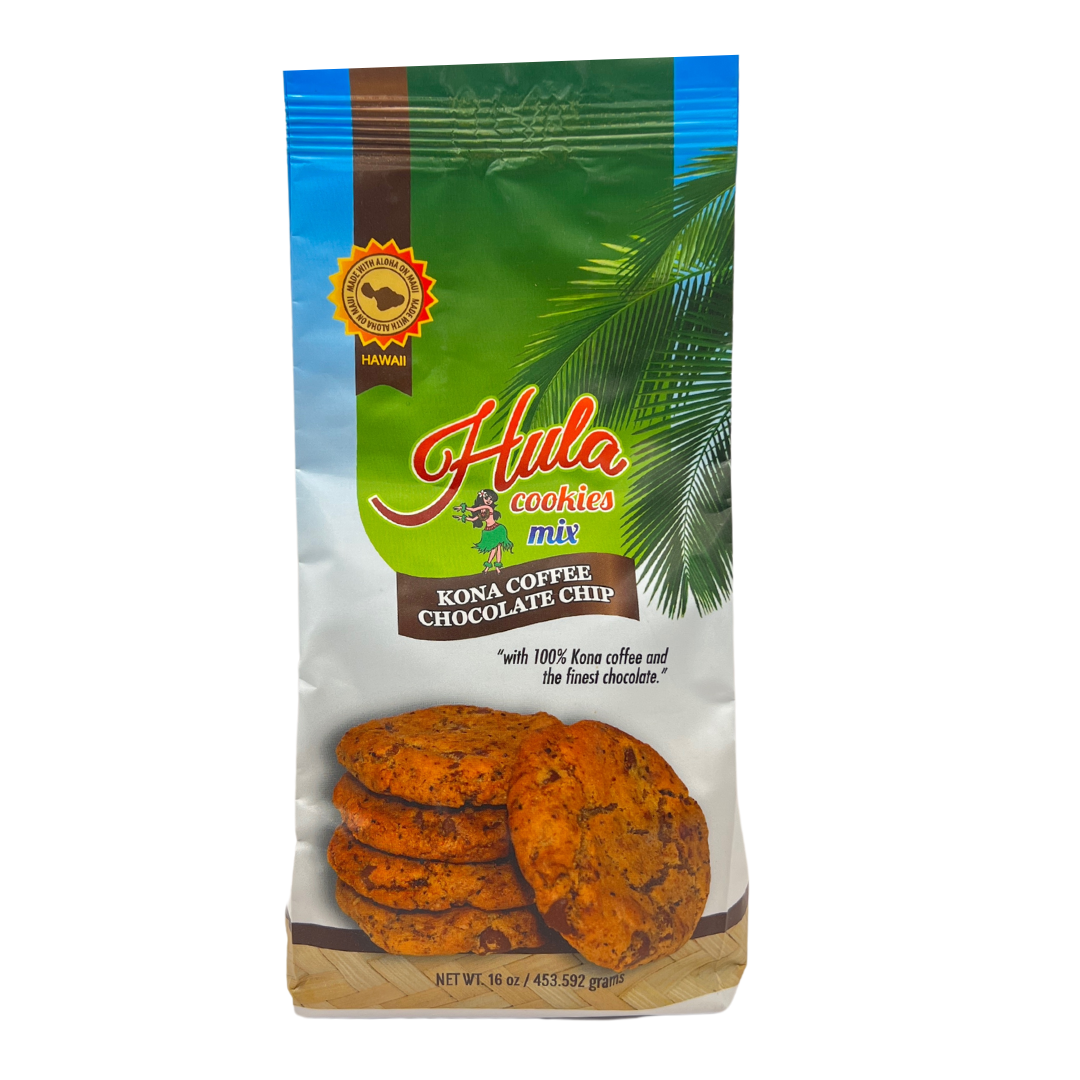 Hula Cookies Mix Kona Coffee Chocolate Chip Tastes of Aloha