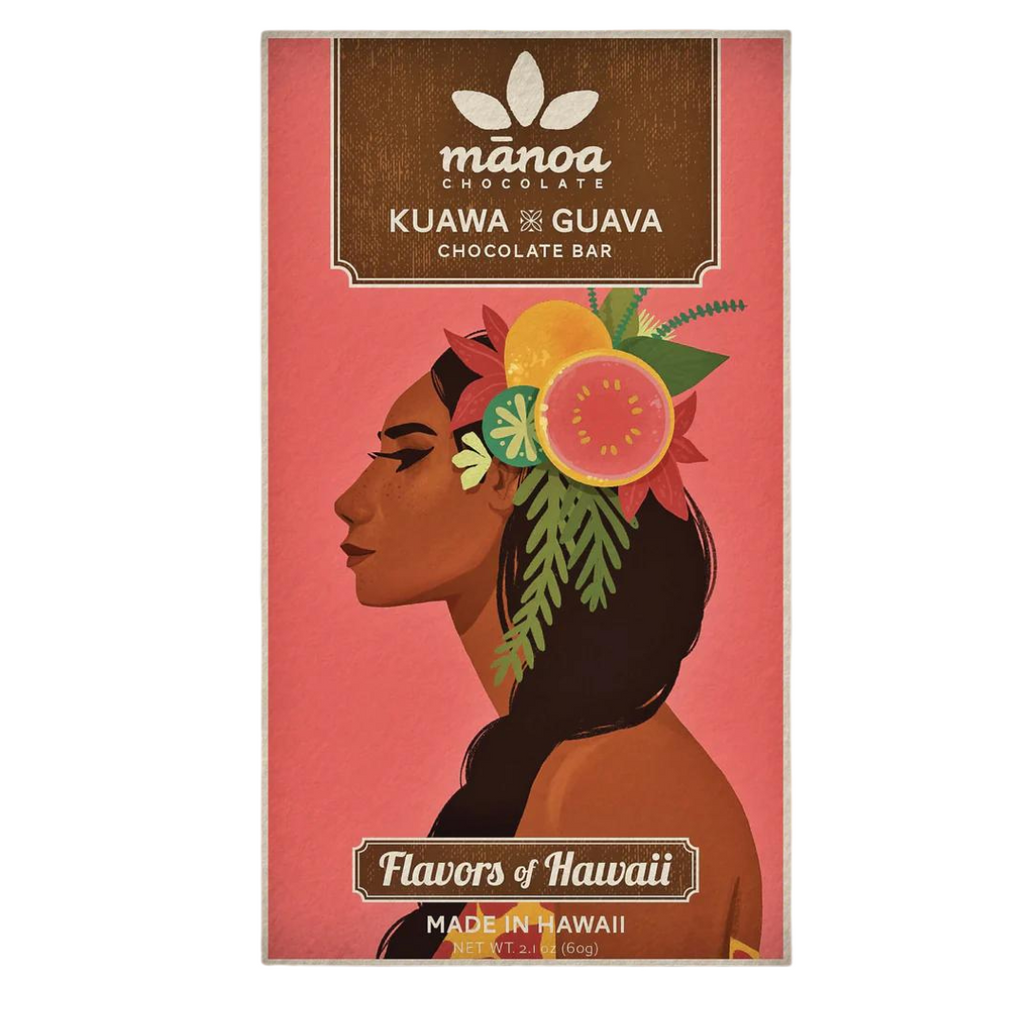 Manoa Chocolate Kuawa x Guava 50% Dark Chocolate Bar