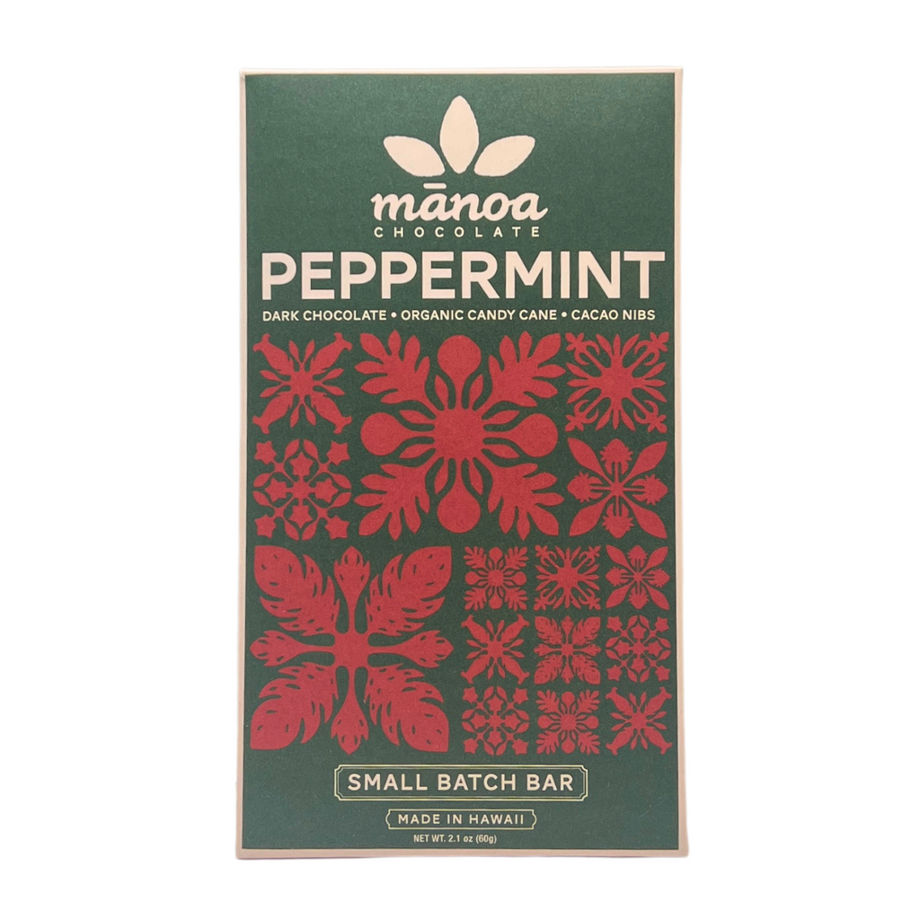 Manoa Chocolate Seasonal 70% Dark Chocolate Peppermint Crunch