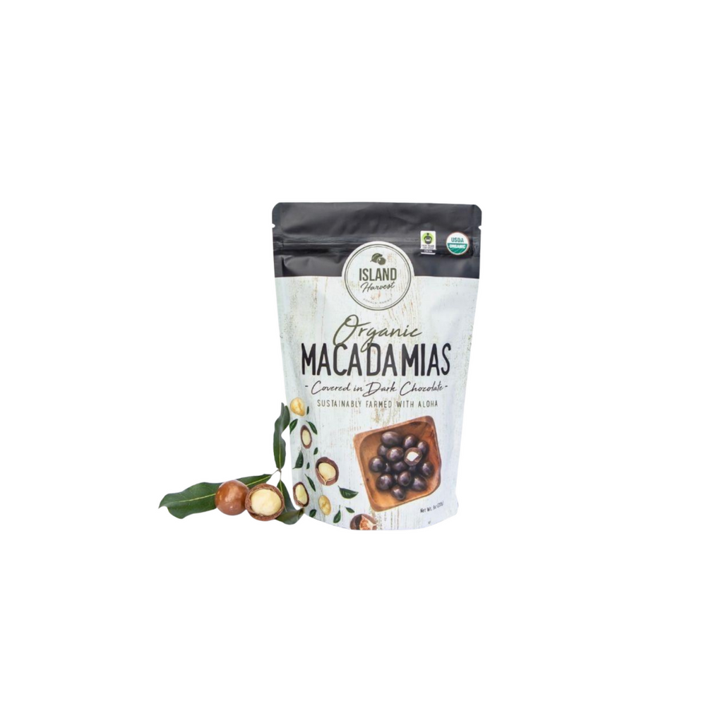 Island Harvest - Organic Macadamias Covered in Chocolate 4.5 oz