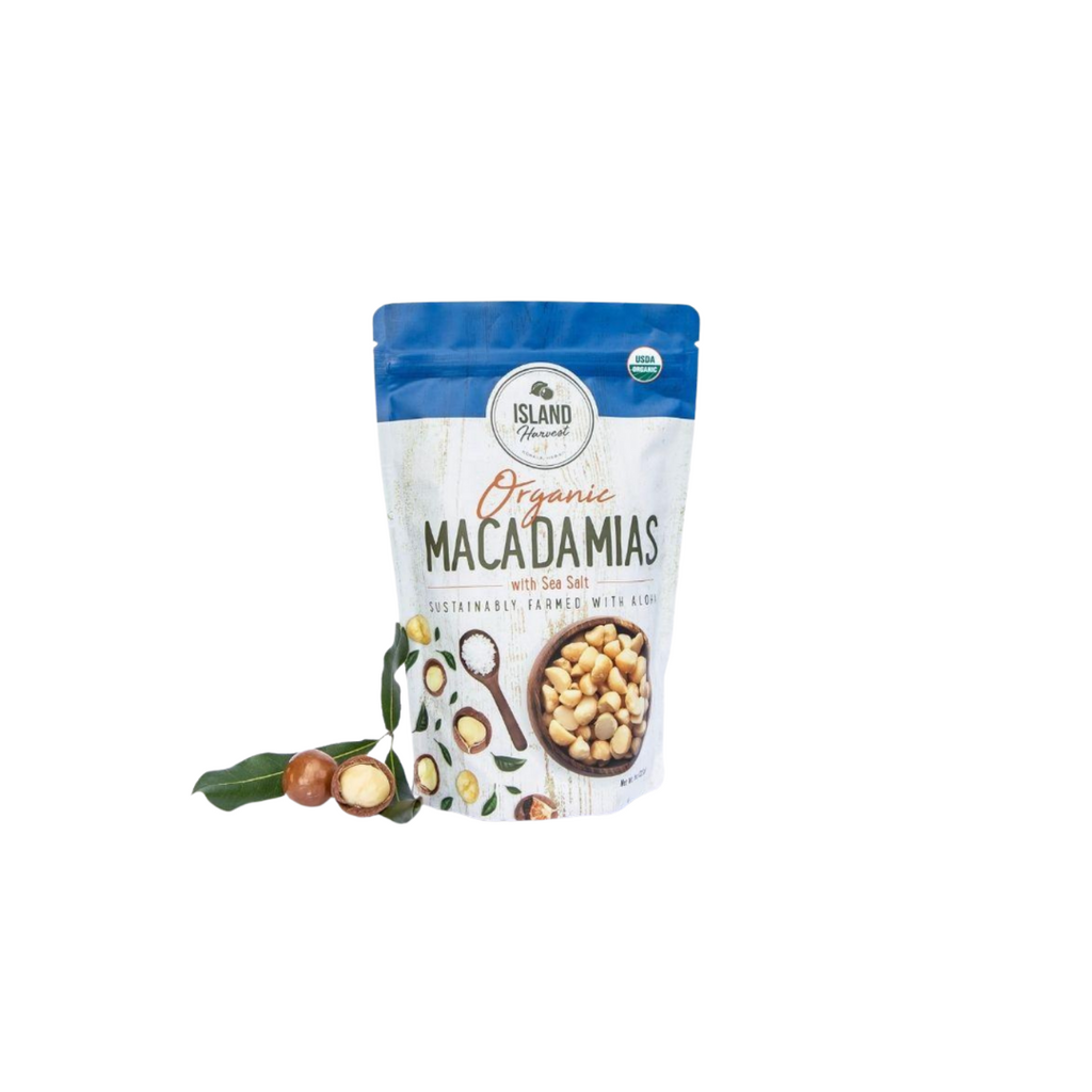 Island Harvest - Organic Macadamias with Sea Salt 4oz
