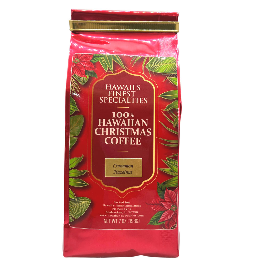 Hawaii's Finest Specialties - 100% Hawaiian Christmas Coffee Cinnamon Hazelnut