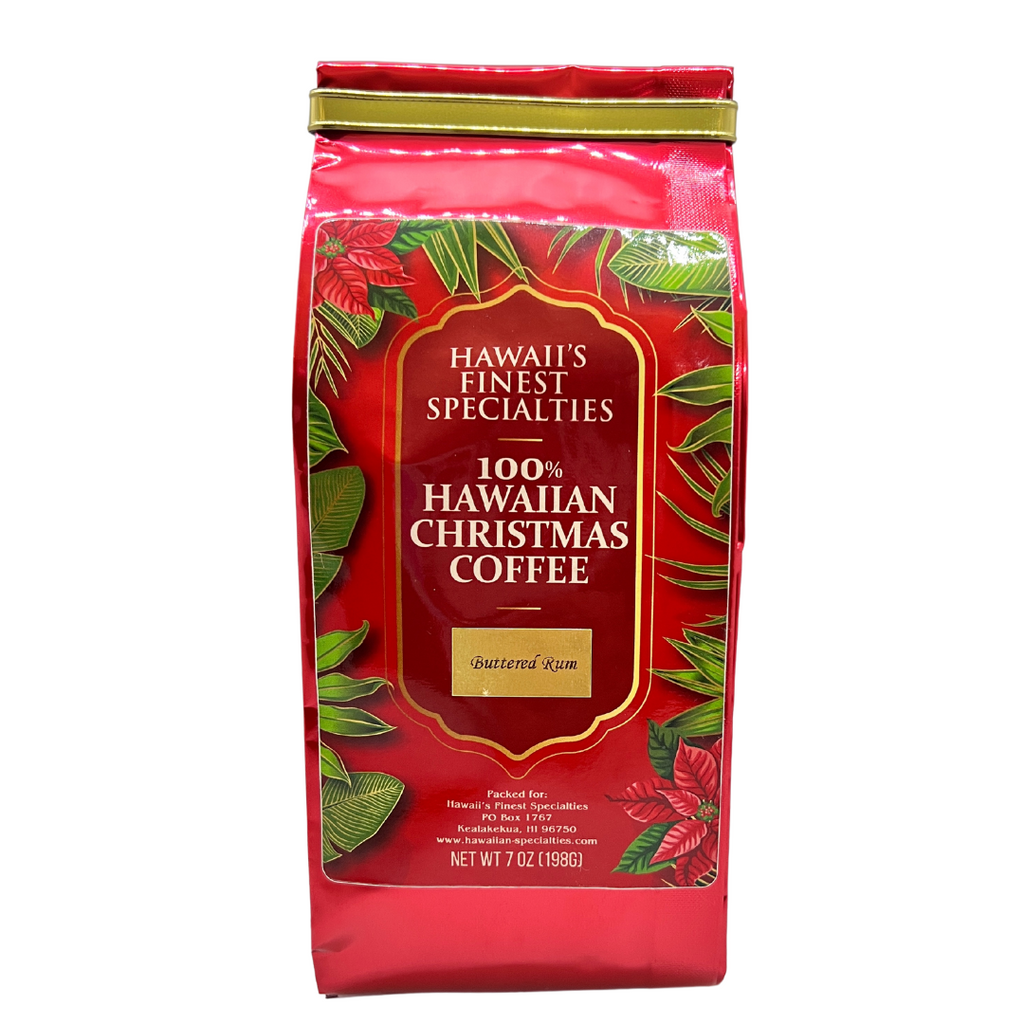 Hawaii's Finest Specialties - 100% Hawaiian Christmas Coffee Buttered Rum