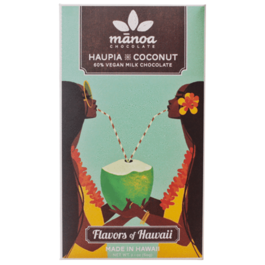 Manoa Chocolate Haupia Coconut 60% Vegan Milk Chocolate