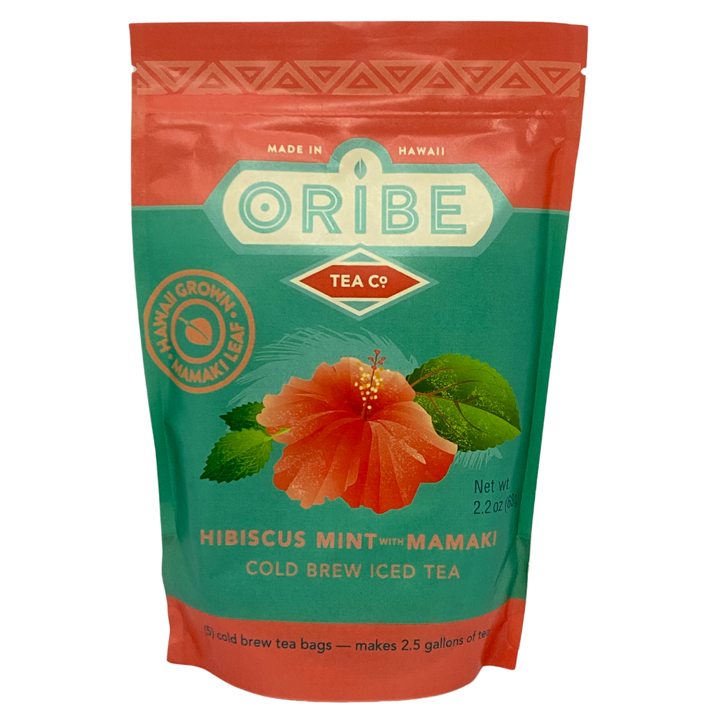 Oribe Tea Co. Hibiscus Mint with Mamaki Tea Cold Brew Iced Tea
