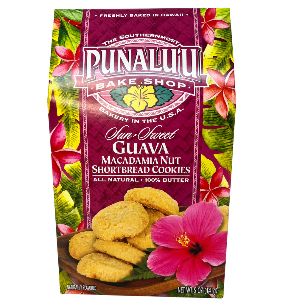 Punalu'u Bakeshop Sun Sweet Guava Macadamia Nut Shortbread Cookies