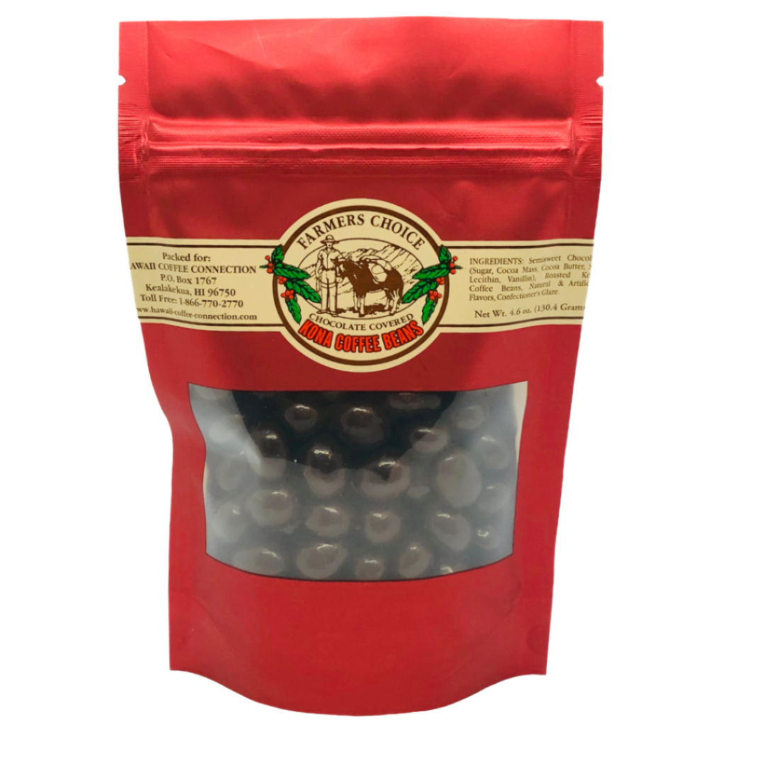 Farmers Choice Chocolate Covered Kona Coffee Beans Tastes of Aloha