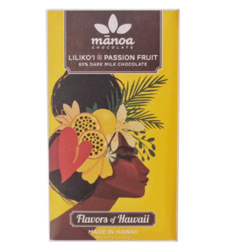 Manoa Chocolate Lilikoi 50% Dark Milk Chocolate